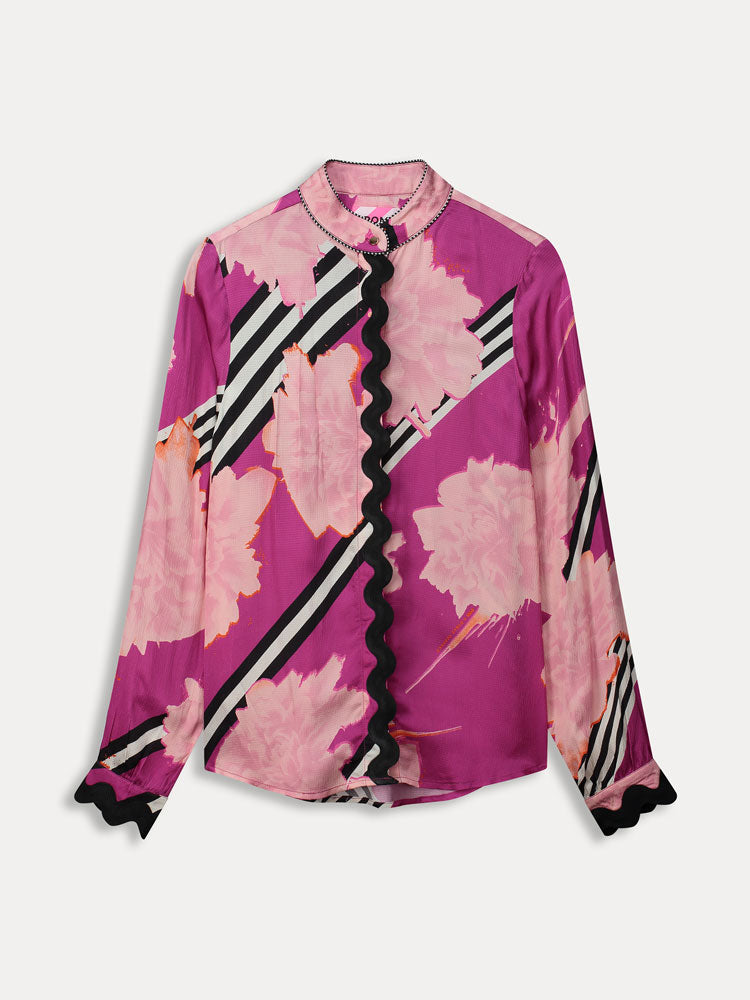 Pom Blouse Taylor Print