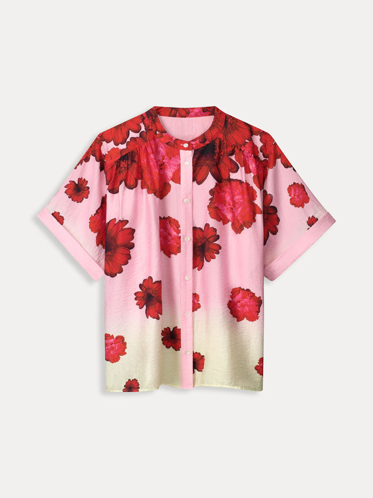 Pom Blouse Flower Bouquet