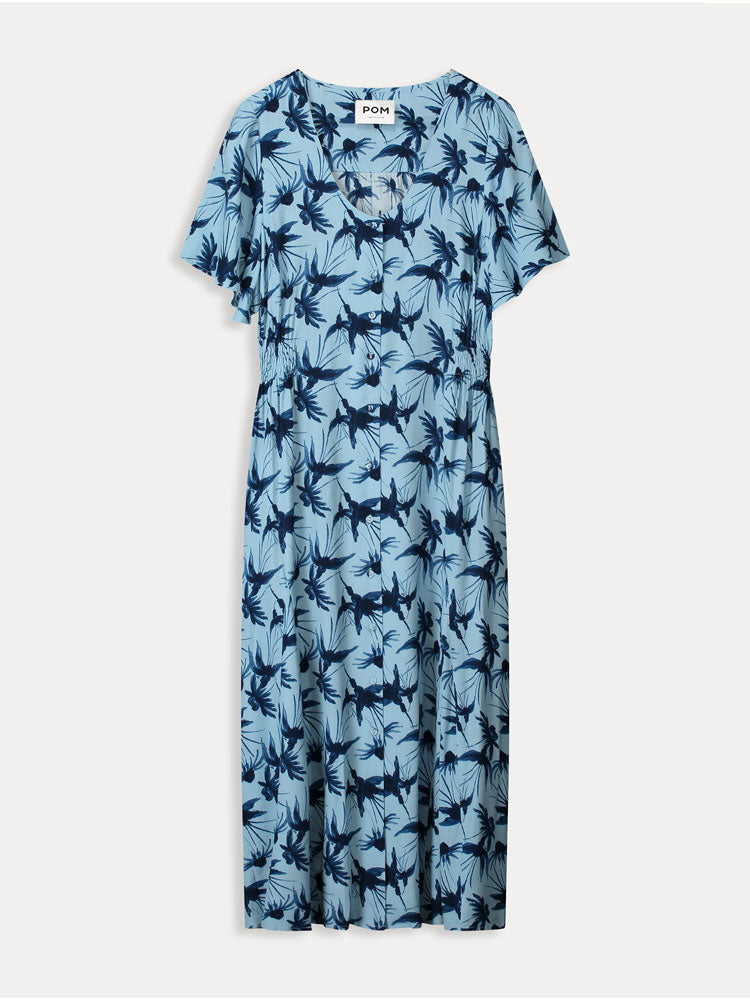 Pom Dress Artisan Blue