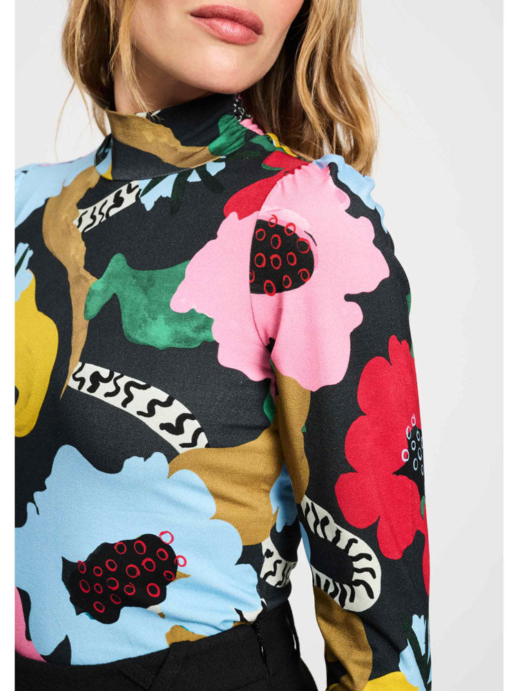 Pom Turtleneck Autumn Garden