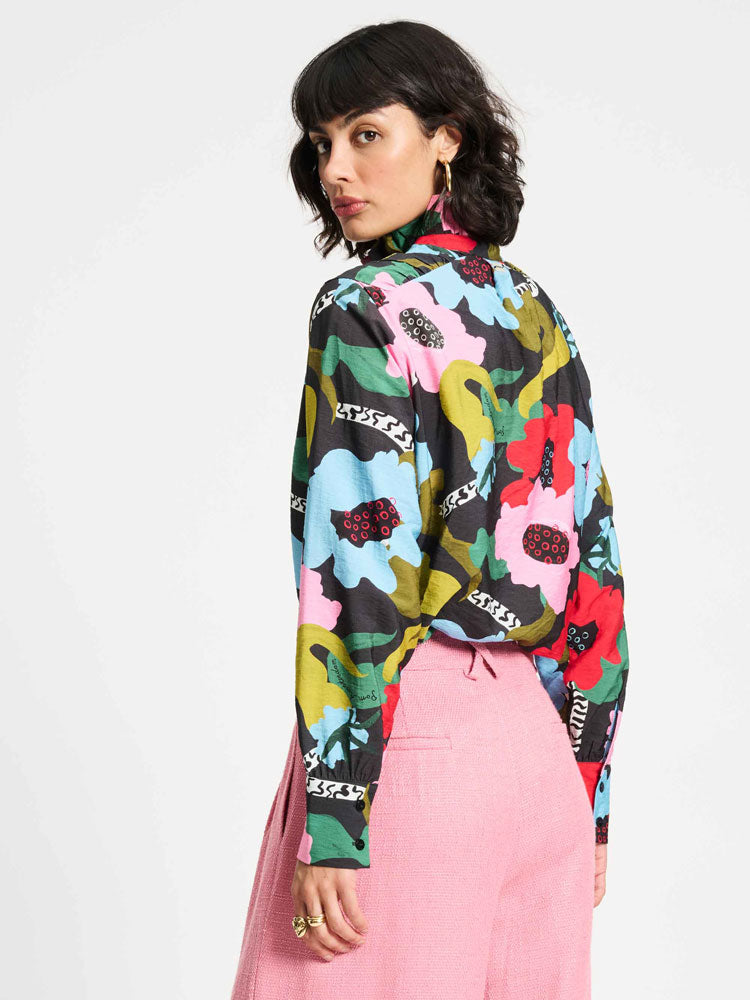 Pom Blouse Autumn Garden