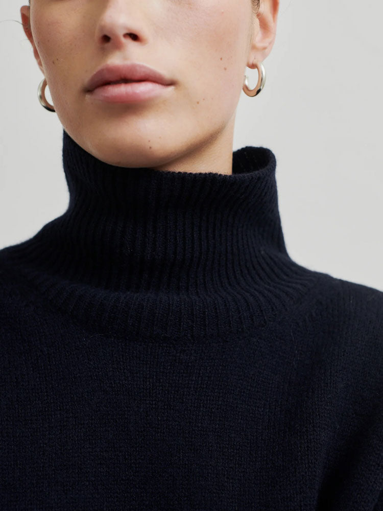 Second Female Alpha Turtleneck Jumper Night Sky