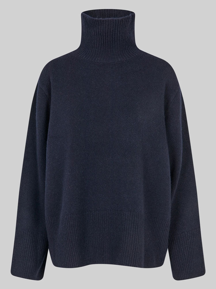 Second Female Alpha Turtleneck Jumper Night Sky