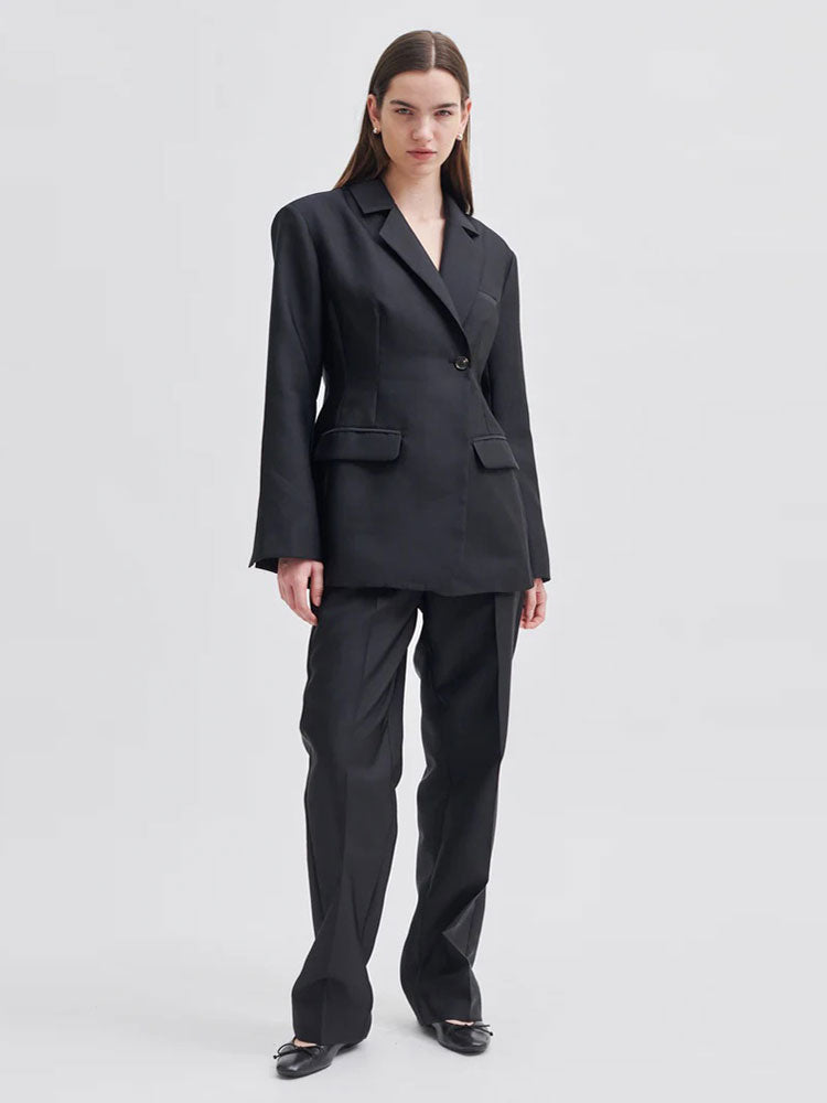 Second Female Elegance Suit Trousers Black