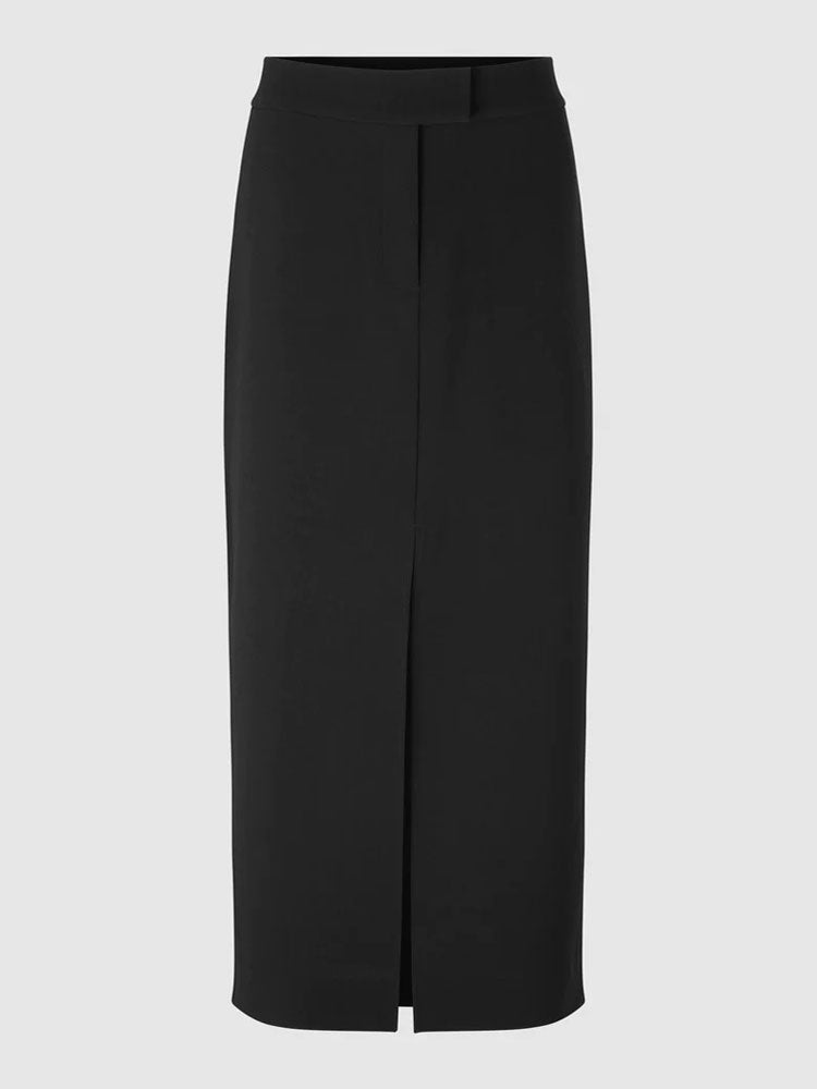 Second Female Fique Pencil Skirt Black