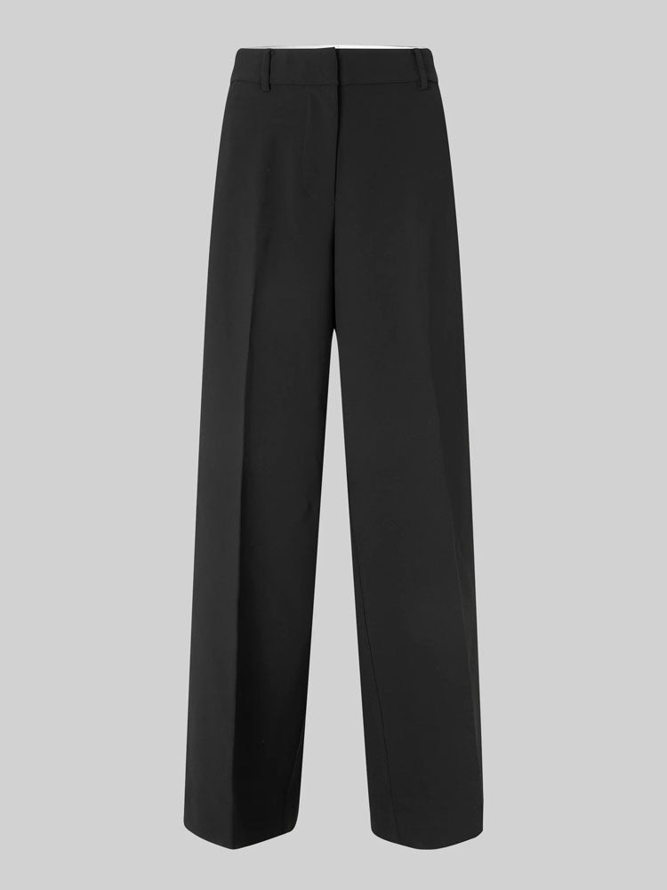 Second Female Fique Straight Trousers Black