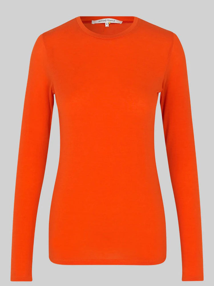 Second Female Matima O-Neck Tee Pureed Pumpkin