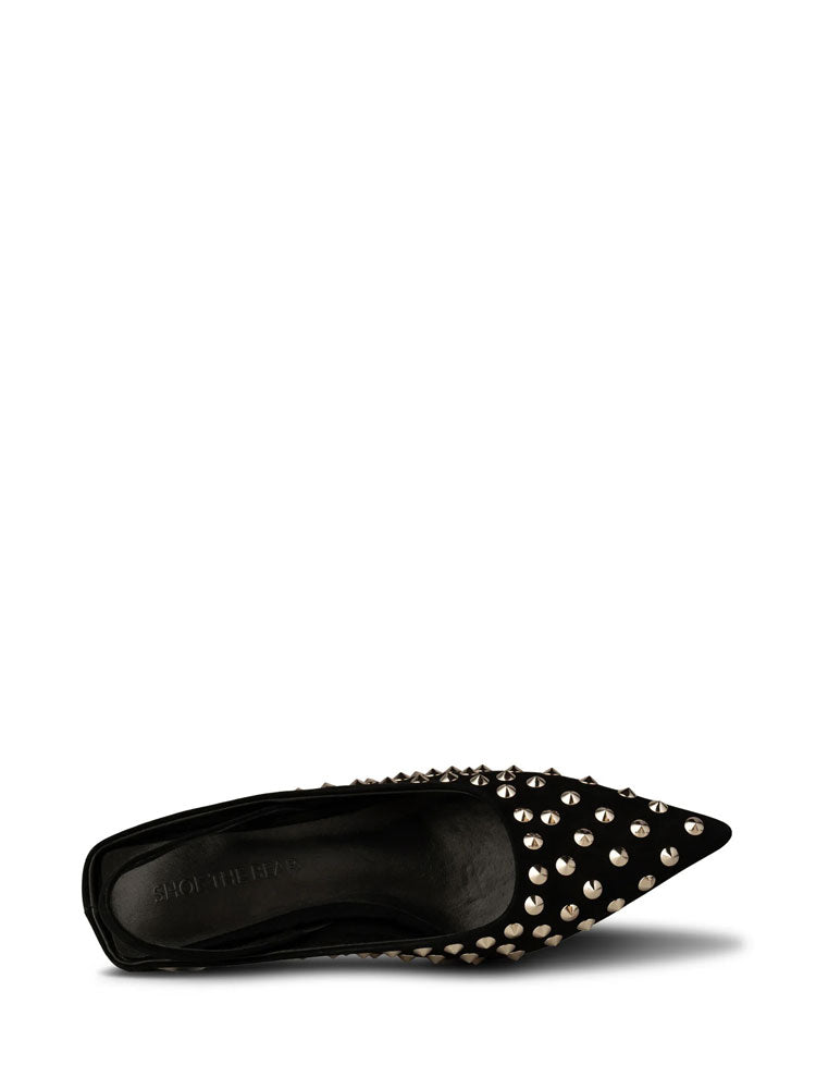 Shoe The Bear Sophie Stud Slingbacks Black