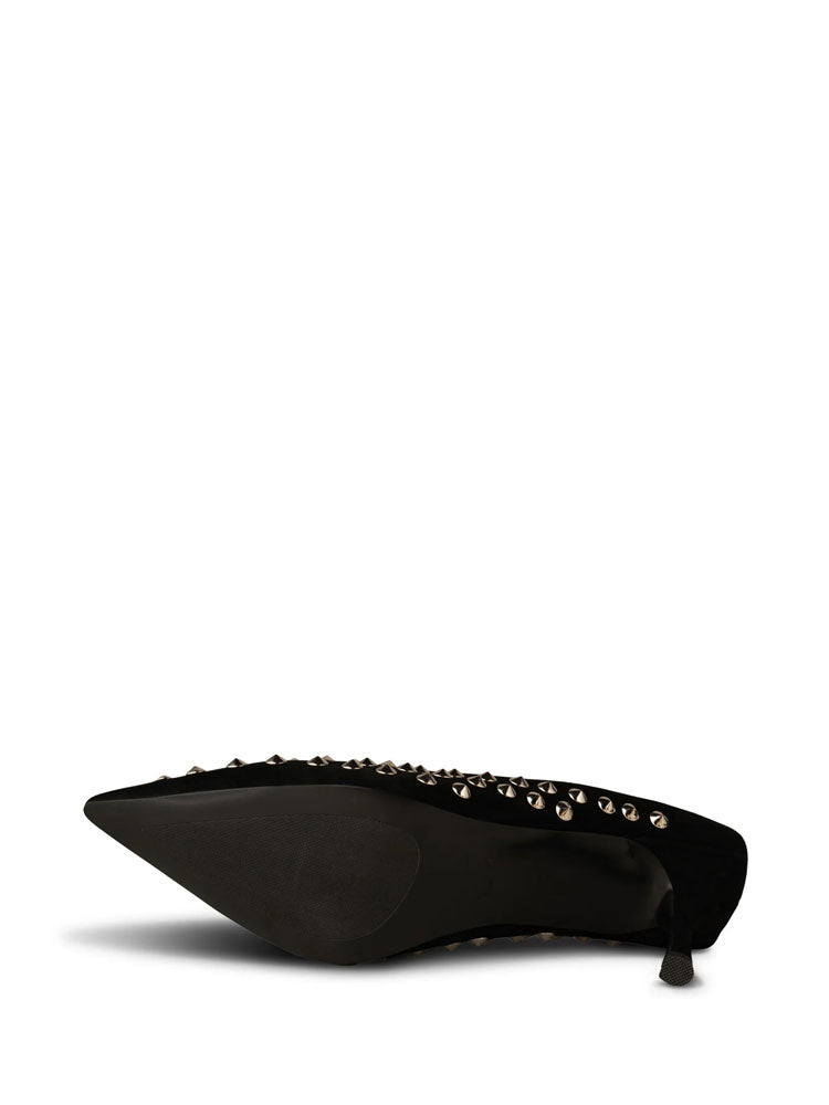 Shoe The Bear Sophie Stud Slingbacks Black