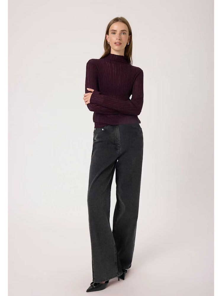 Soaked in Luxury SLLaisa Regular Pullover Wine