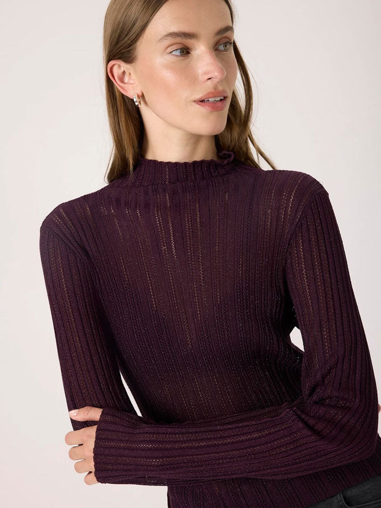 Soaked in Luxury SLLaisa Regular Pullover Wine