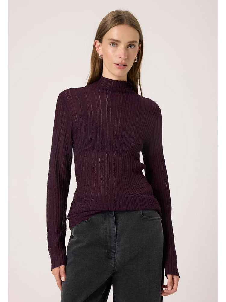 Soaked in Luxury SLLaisa Regular Pullover Wine