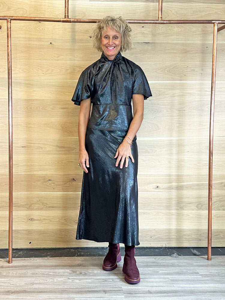 Soaked in Luxury SLMirmir Anna Skirt Black