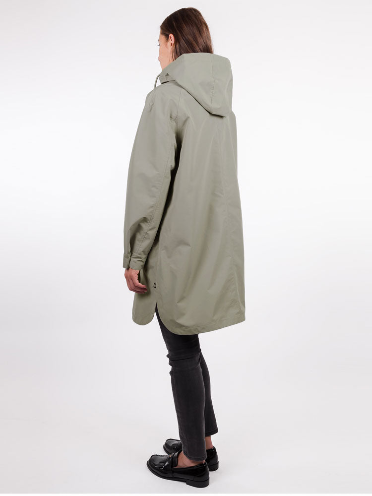 Rino &amp; Pelle Solo Hooded Rain Jacket Dusty Khaki