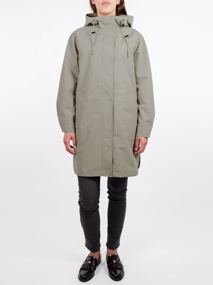 Rino &amp; Pelle Solo Hooded Rain Jacket Dusty Khaki