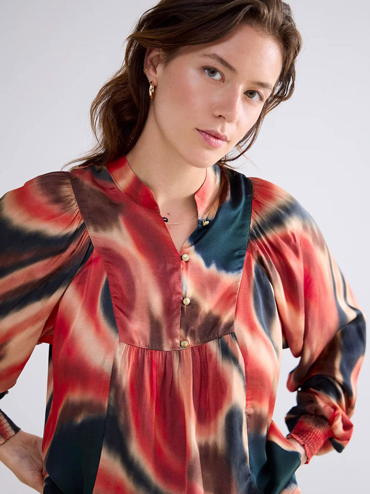 Summum Blurry Print Blouse Multi