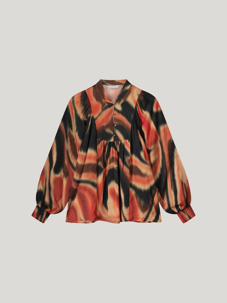 Summum Blurry Print Blouse Multi