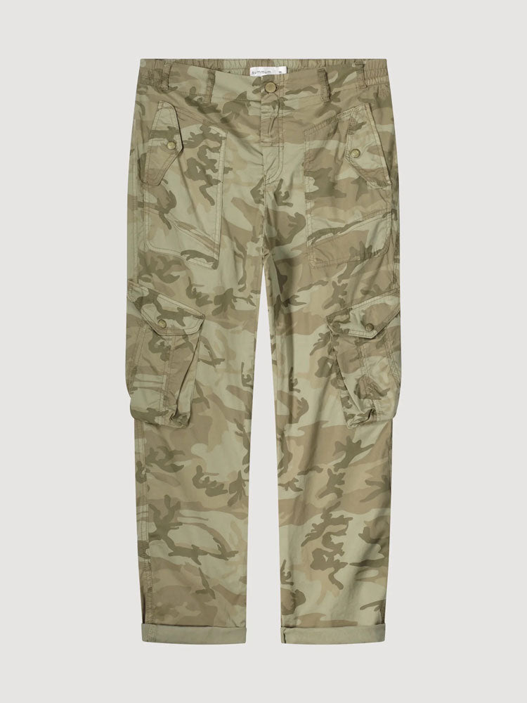Summum Camouflage Cargo Trousers Green Lentil