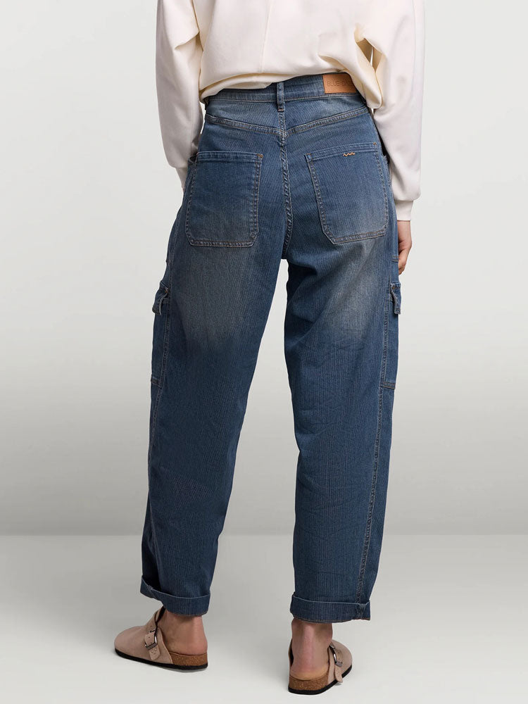 Summum Cargo Jeans Printed Stripe Denim