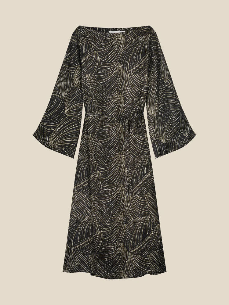 Summum Dress Sequin Print Black