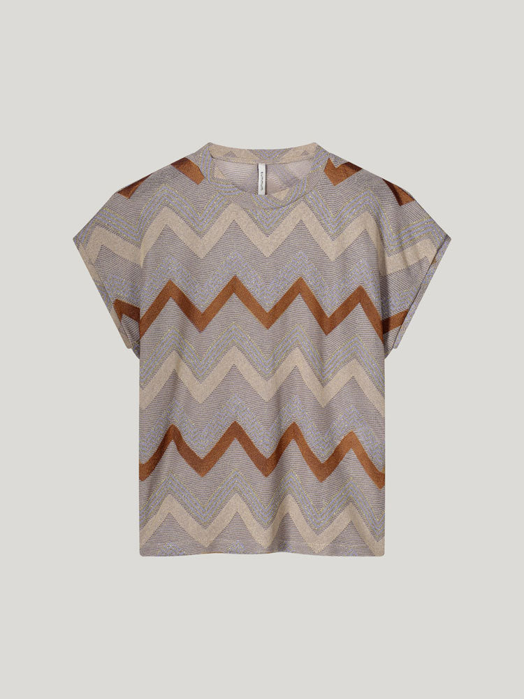 Summum Fluid Top with Zig Zag Multicolour