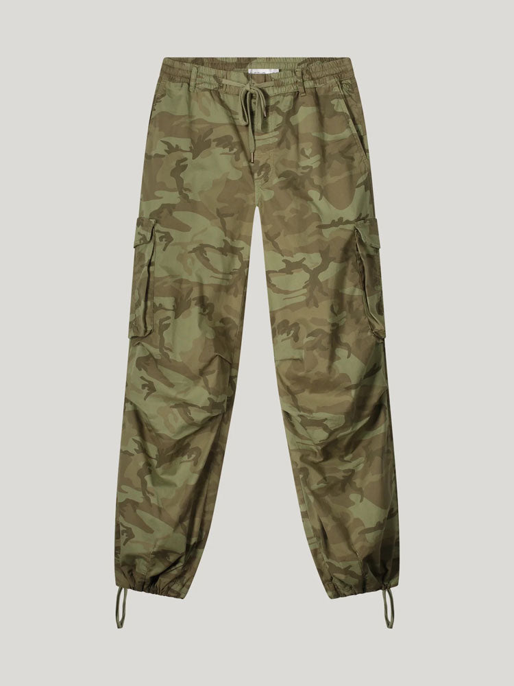 Summum Loose Cargo Trousers Combat Green