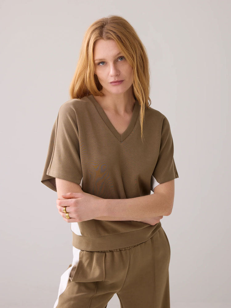 Summum Soft Scuba Top Khaki