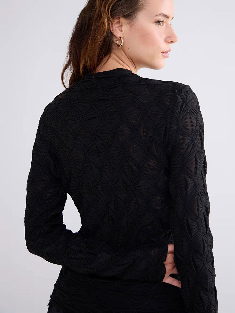 Summum Spider Mesh Top Black