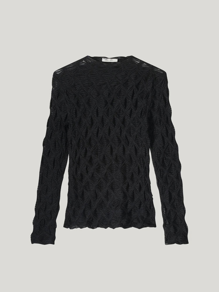 Summum Spider Mesh Top Black