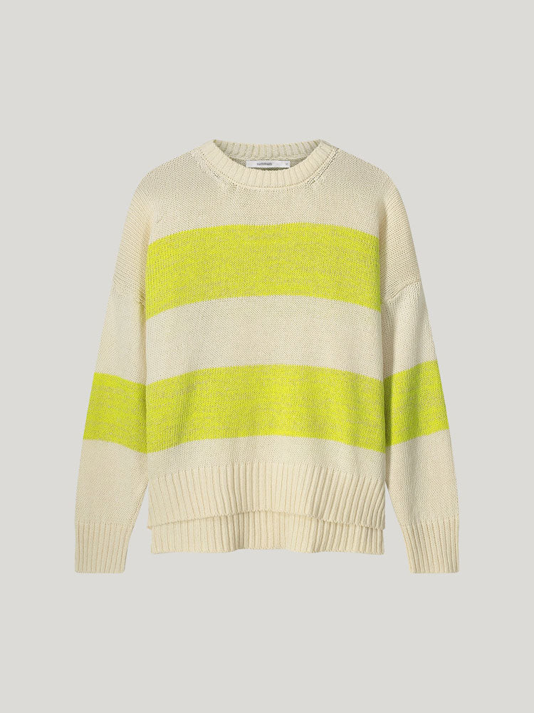 Summum Striped Jumper Ivory &amp; Yellow