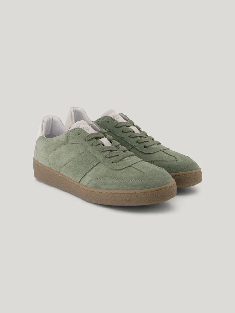 Summum Suede Trainers Combat Green