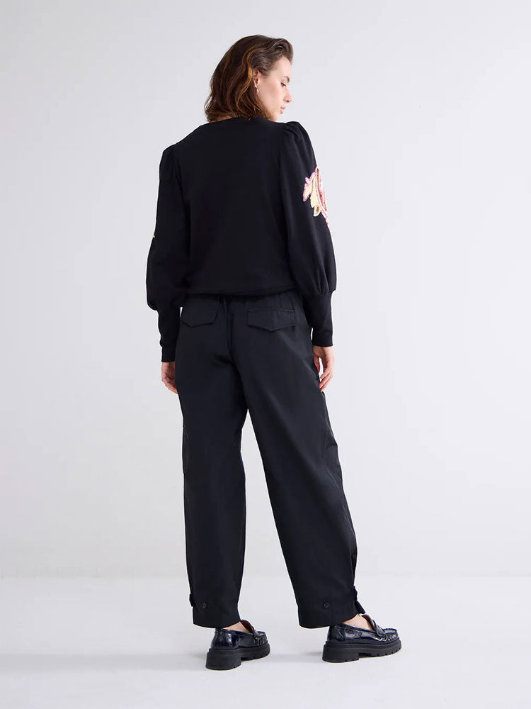 Summum Taffeta Cargo Trousers Black