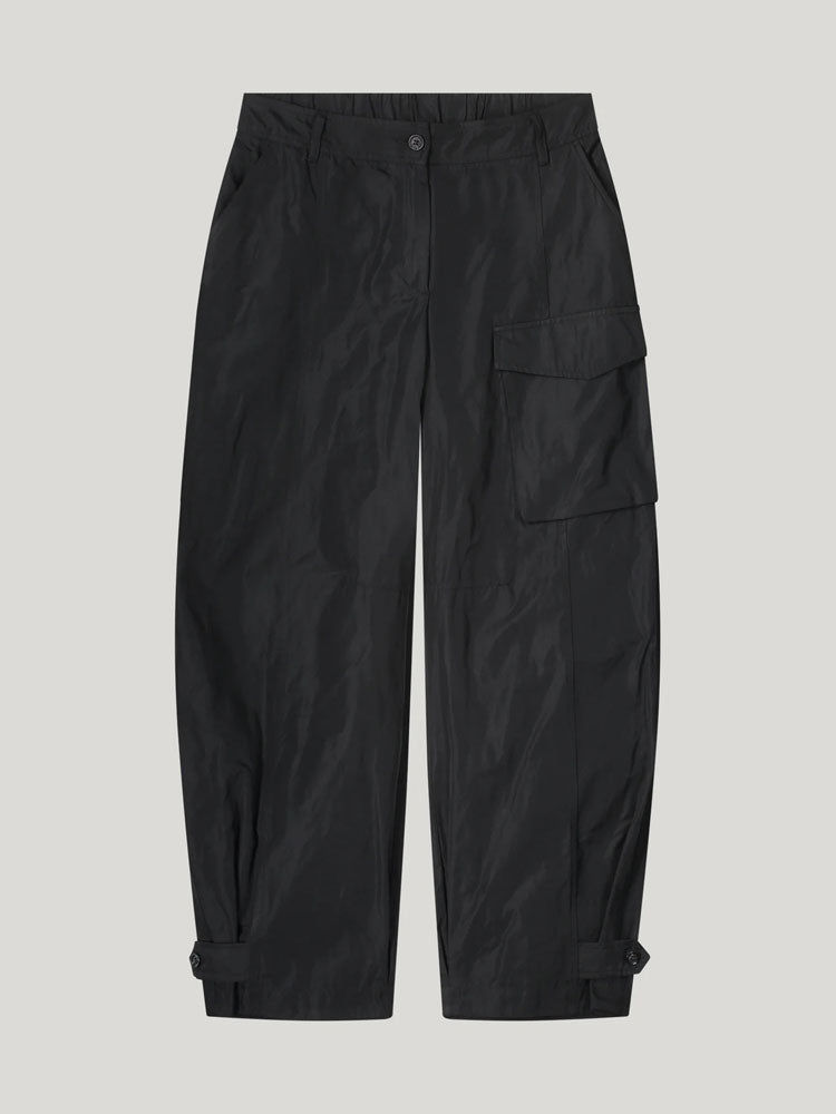 Summum Taffeta Cargo Trousers Black