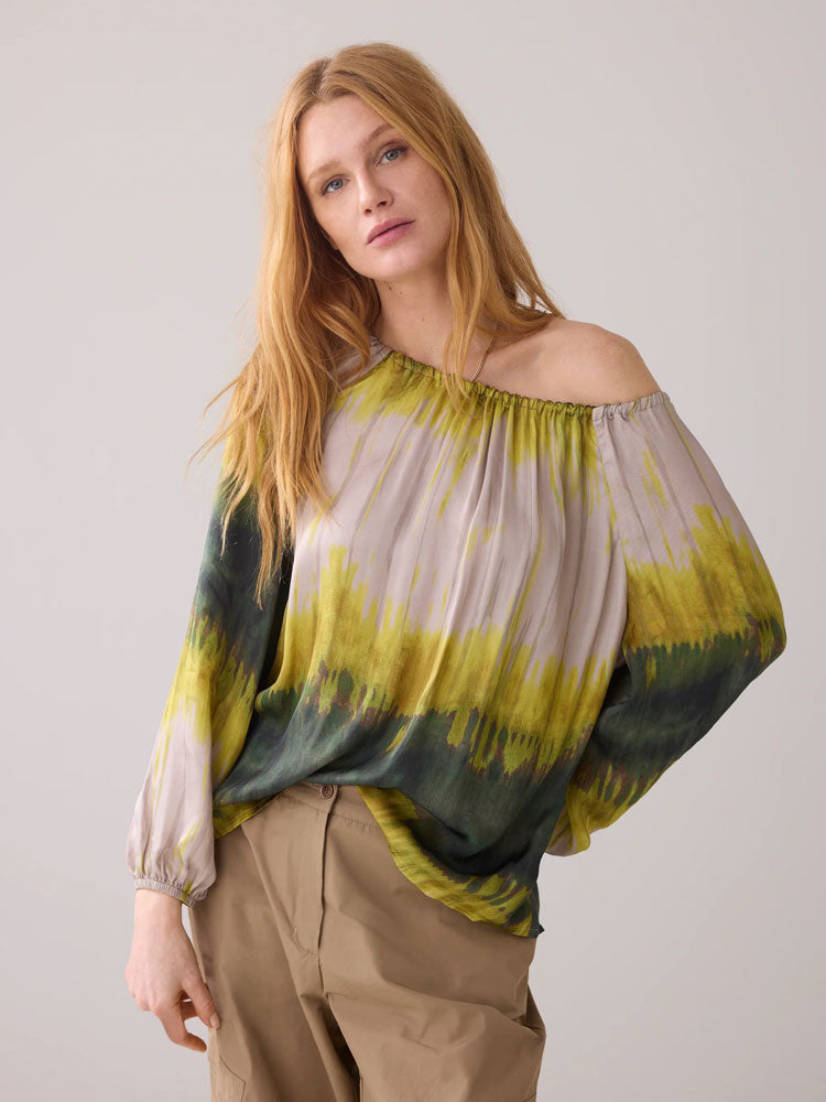 Summum Tie Dye Stripe Blouse Multicolour