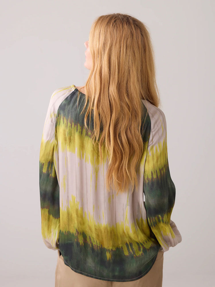 Summum Tie Dye Stripe Blouse Multicolour