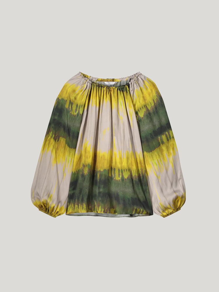 Summum Tie Dye Stripe Blouse Multicolour