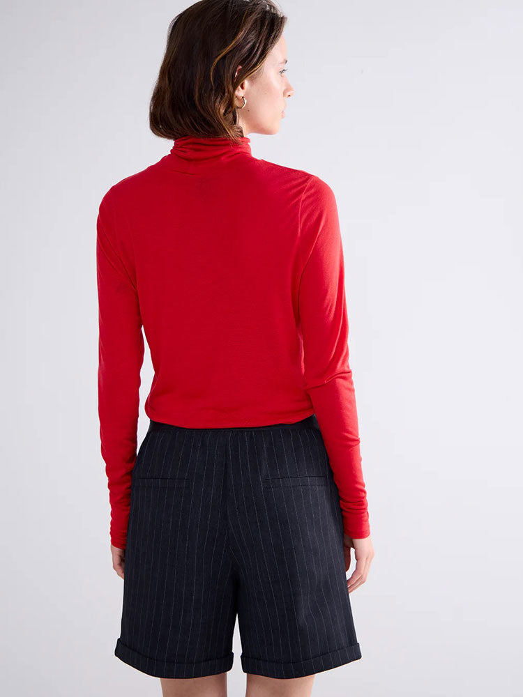 Summum Turtle Neck Top True Red