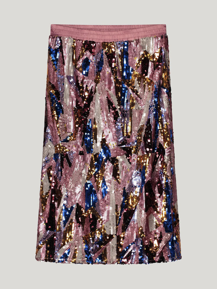 Rainbow sequin skirt h&m best sale