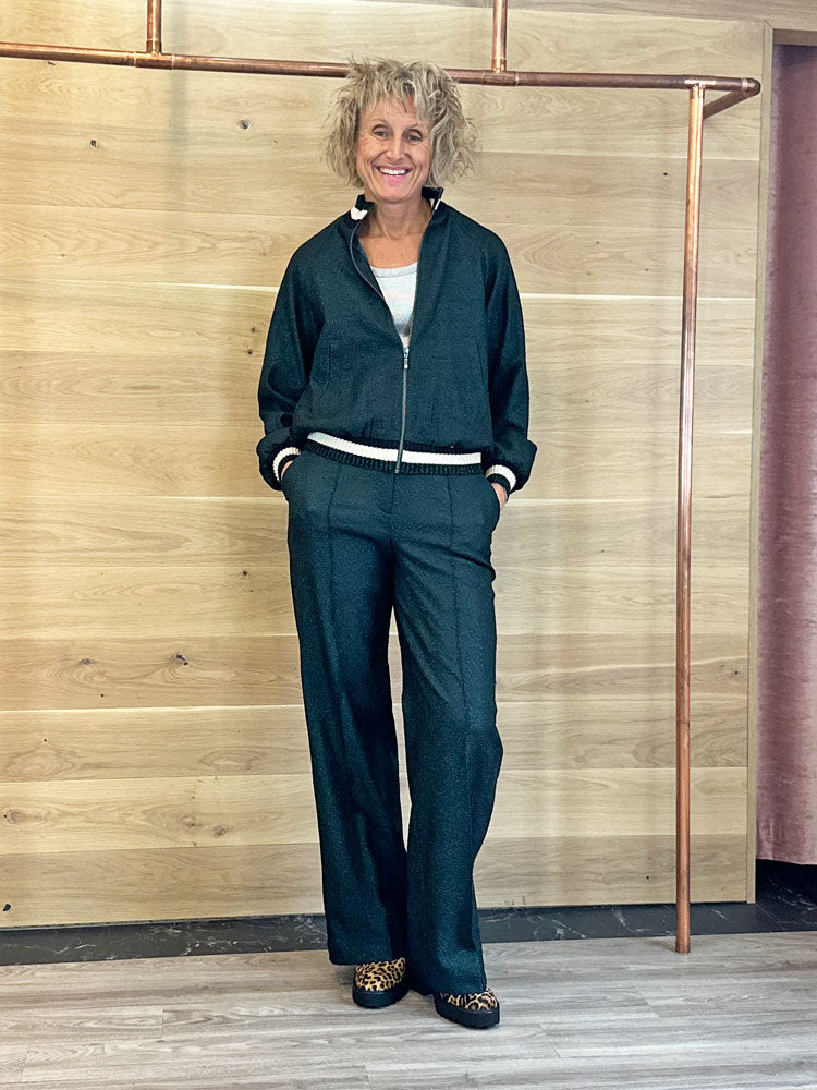 Summum Bomber Jacket Glitter Green