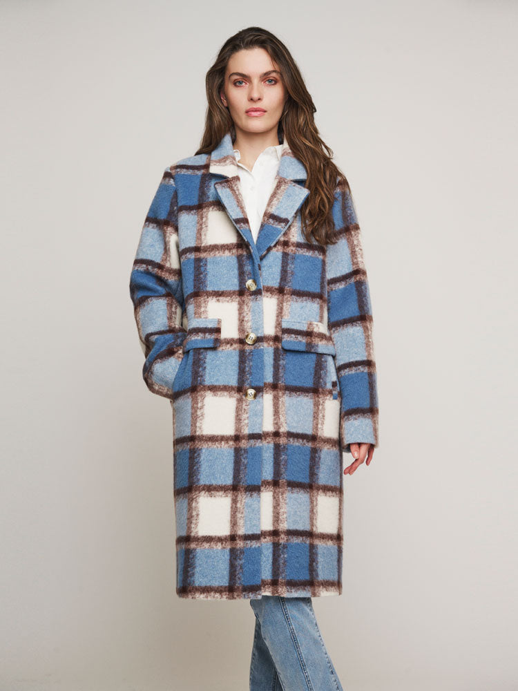 Rino &amp; Pelle Taff Coat Cloudy Check