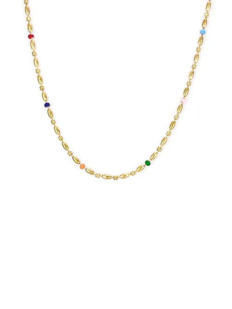 The Hatton Jewellery Coloured Enamel Necklace