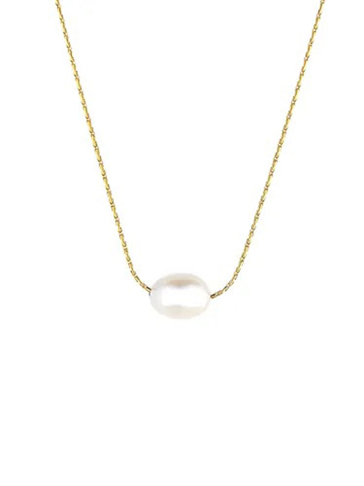 The Hatton Jewellery Single Round Pearl Necklace