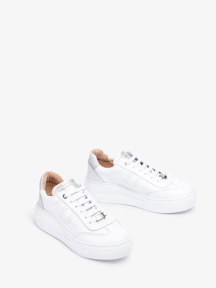 Unisa Fraile Trainers White &amp; Silver