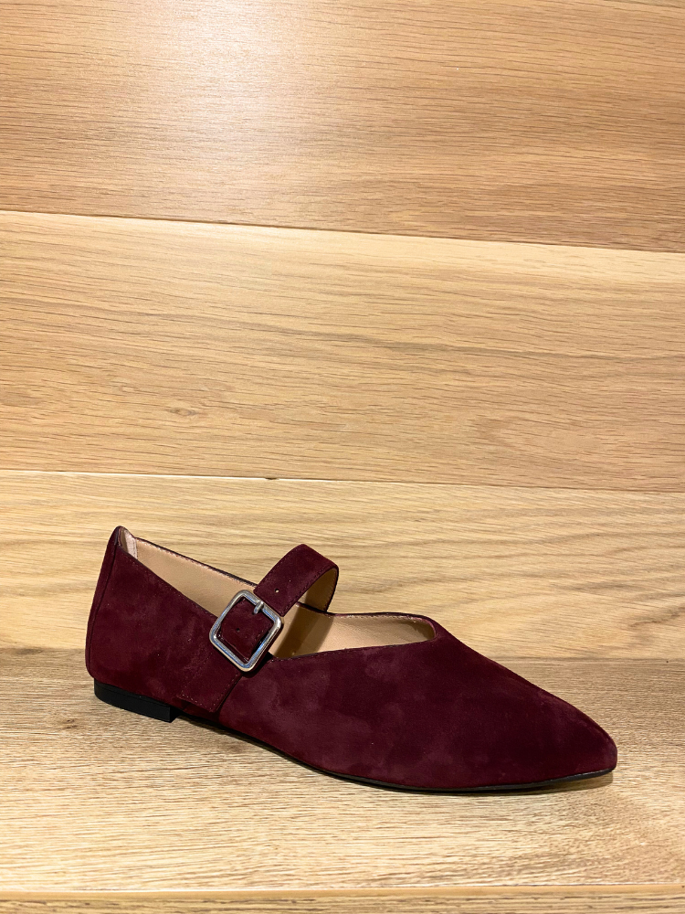 Unisa Azaila Suede Mary Jane Shoe Burgundy