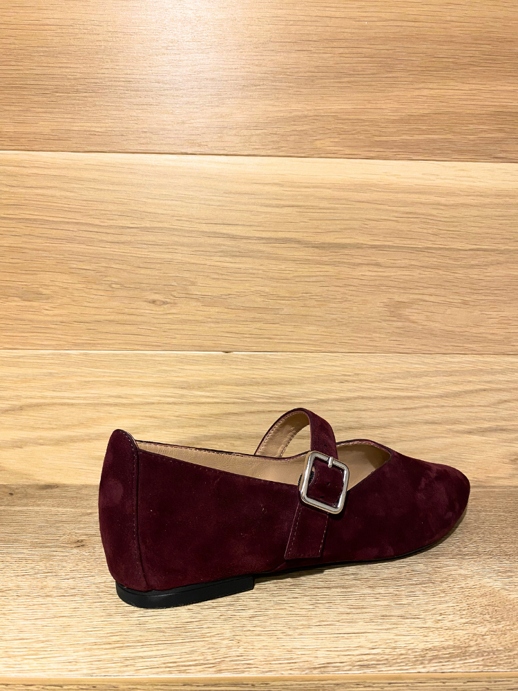 Unisa Azaila Suede Mary Jane Shoe Burgundy