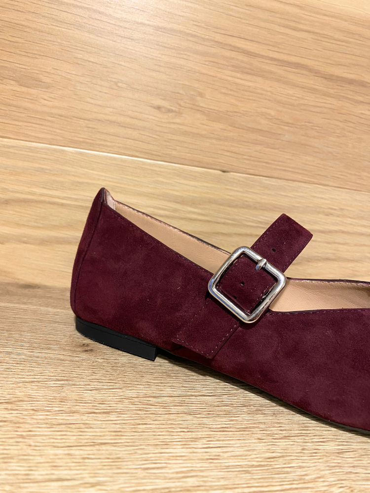 Unisa Azaila Suede Mary Jane Shoe Burgundy