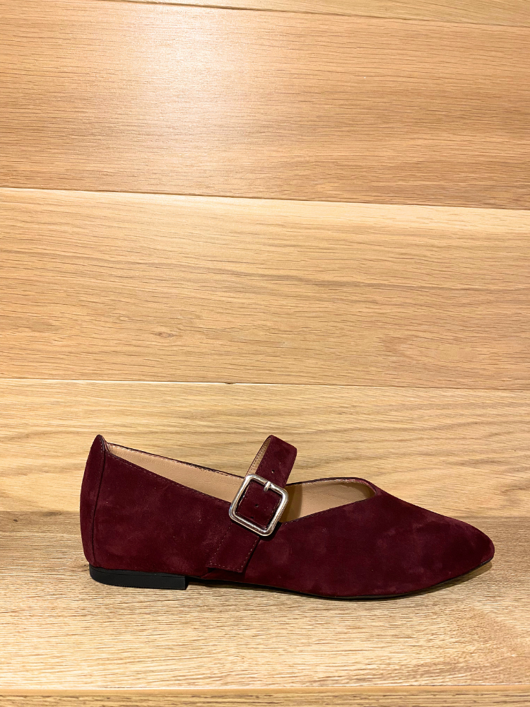 Unisa Azaila Suede Mary Jane Shoe Burgundy