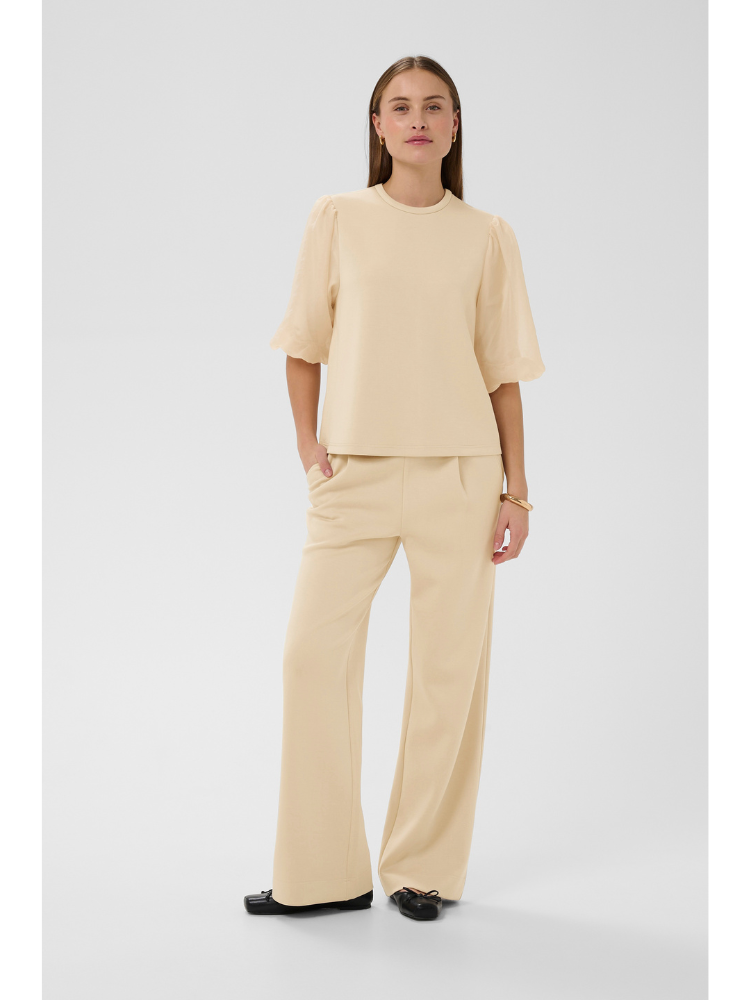 Soaked SLMarigold Puff Tee White Pepper