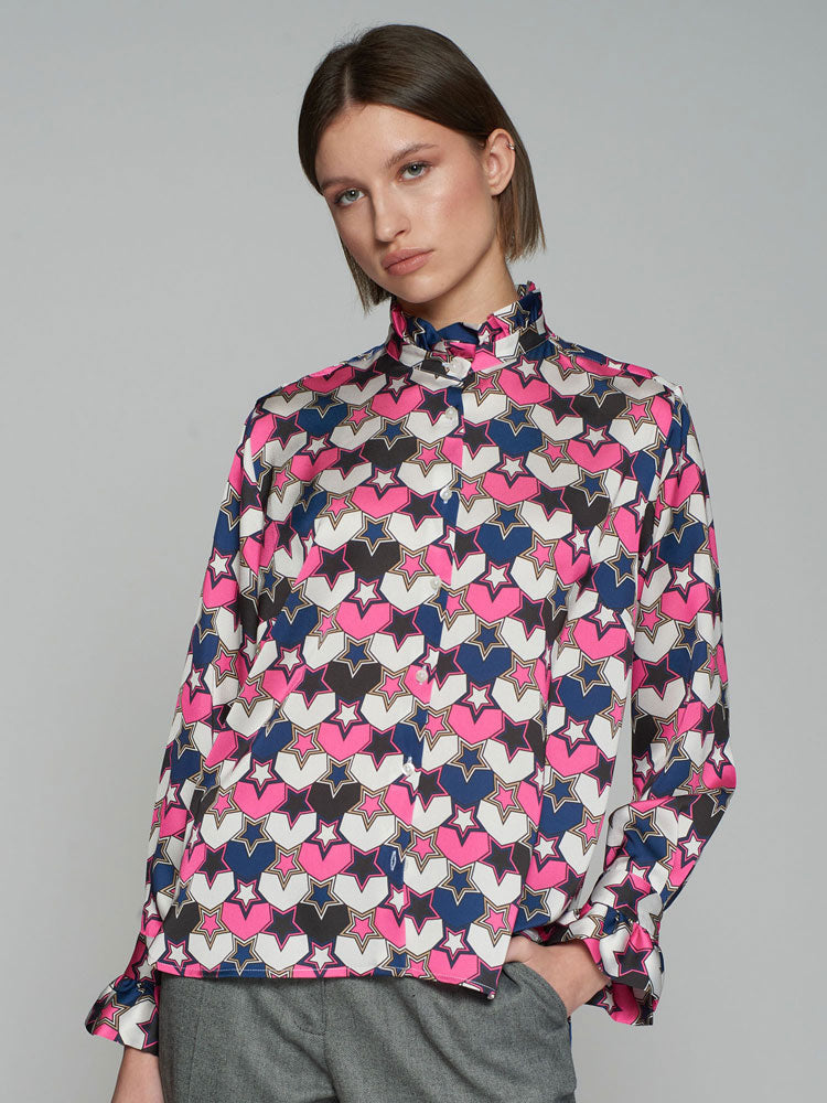 Vilagallo Nicola Shirt Super Star Print