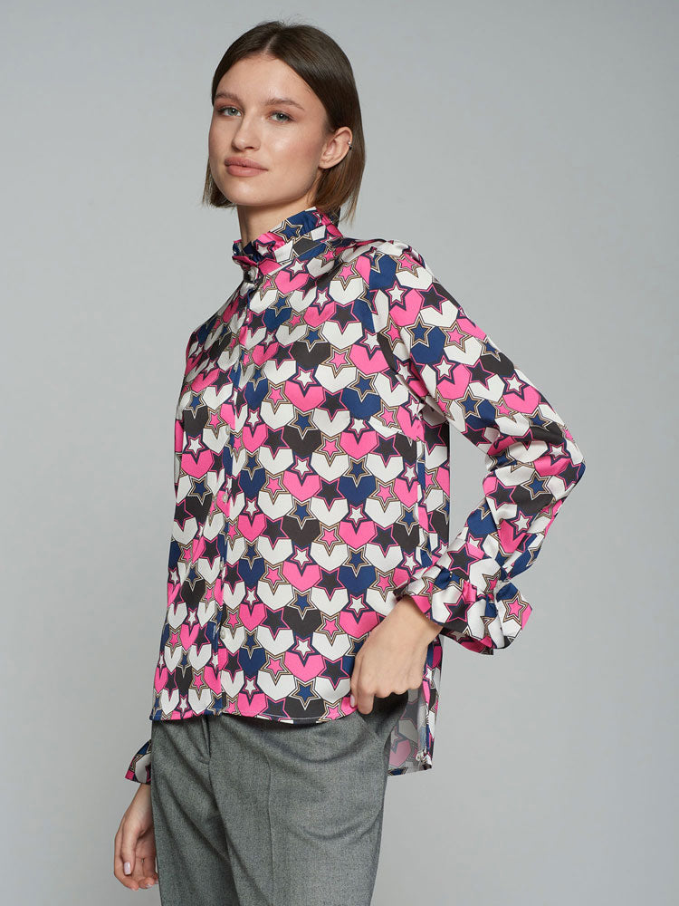 Vilagallo Nicola Shirt Super Star Print